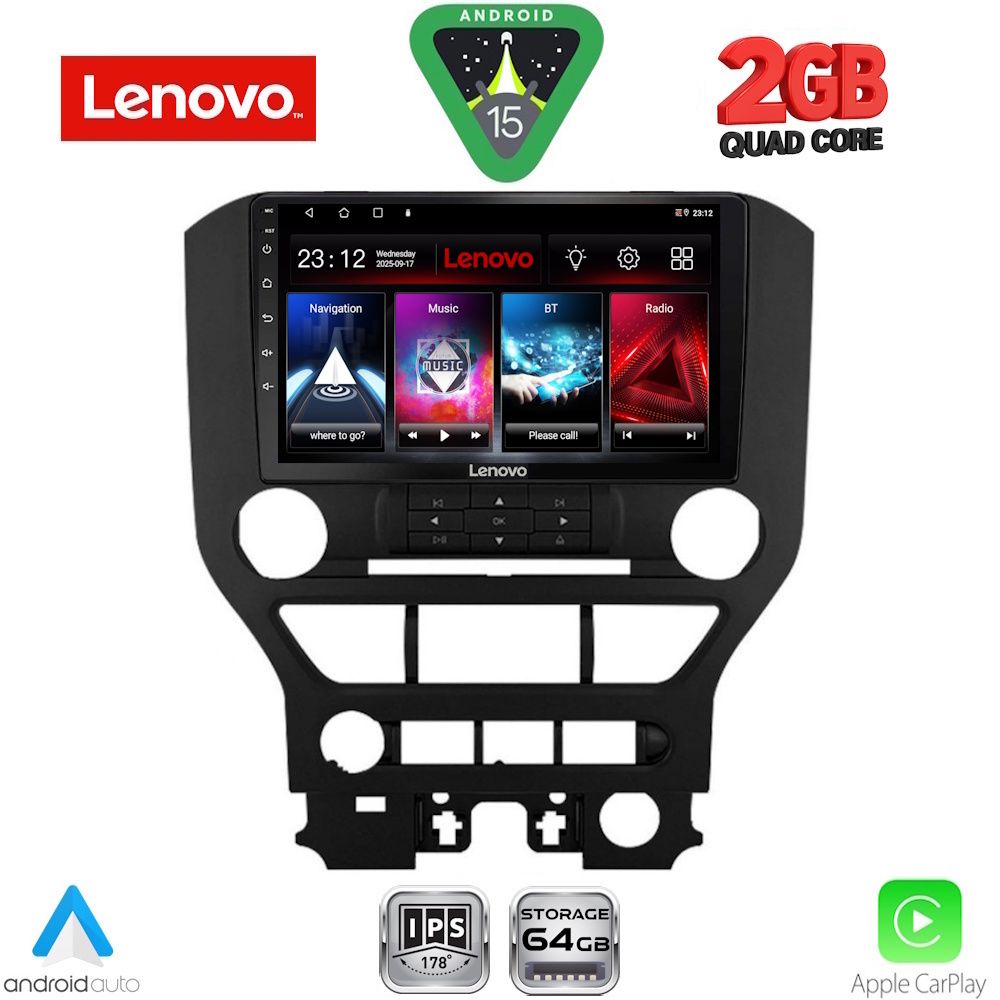 LENOVO LVD 2166_CPA 3BUT (9inc) MULTIMEDIA TABLET for FORD MUSTANG mod. 2015-2020 LENOVO LVD 2166_CPA 3BUT (9inc) MULTIMEDIA TABLET for FORD MUSTANG mod. 2015-2020