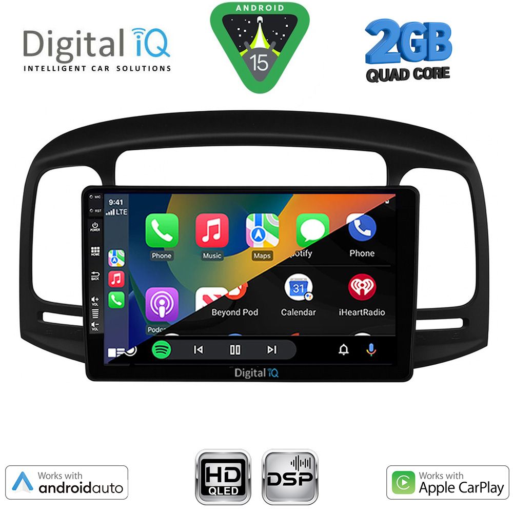 DIGITAL IQ BXC 3249BL_CPAA (9inc) MULTIMEDIA TABLET for HYUNDAI ACCENT mod. 2005-2012 (BLACK) DIGITAL IQ BXC 3249BL_CPAA (9inc) MULTIMEDIA TABLET for HYUNDAI ACCENT mod. 2005-2012 (BLACK)
