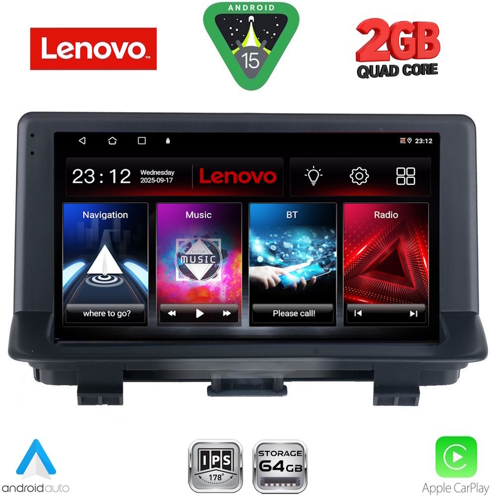 LENOVO LVD 2013_CPA (9inc) MULTIMEDIA TABLET for AUDI Q3 mod. 2013-2018 (Low Version) LENOVO LVD 2013_CPA (9inc) MULTIMEDIA TABLET for AUDI Q3 mod. 2013-2018 (Low Version)