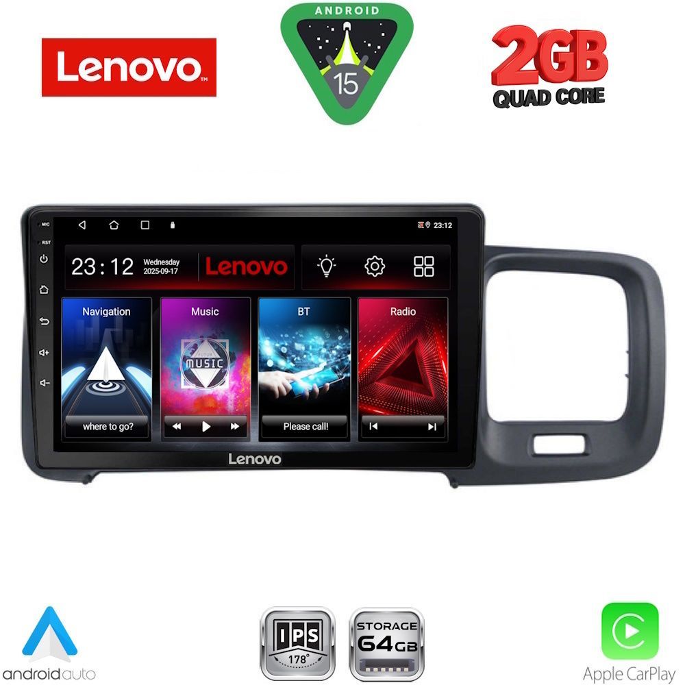 LENOVO LVD 2785_CPA (9inc) MULTIMEDIA TABLET for VOLVO S60 mod. 2010-2018 LENOVO LVD 2785_CPA (9inc) MULTIMEDIA TABLET for VOLVO S60 mod. 2010-2018