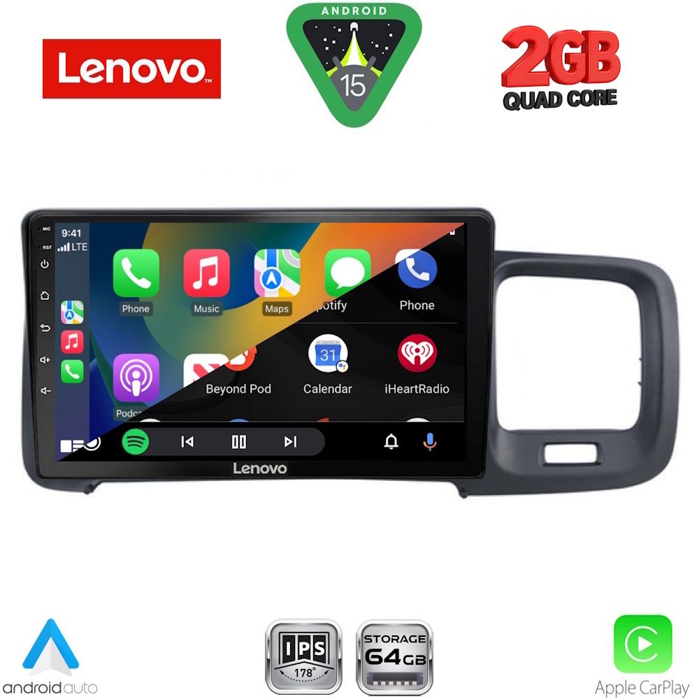 LENOVO LVD 2785_CPA (9inc) MULTIMEDIA TABLET for VOLVO S60 mod. 2010-2018 LENOVO LVD 2785_CPA (9inc) MULTIMEDIA TABLET for VOLVO S60 mod. 2010-2018