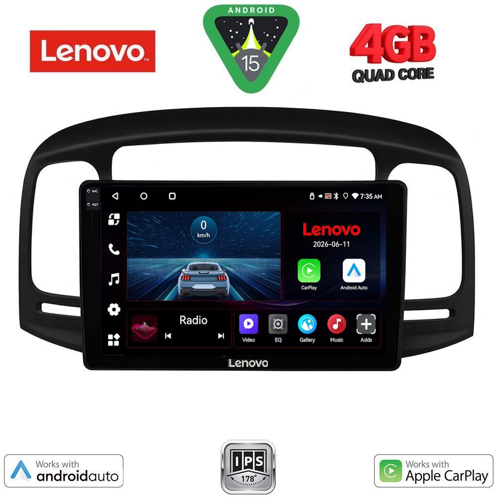 LENOVO LVE 8249BL_CPAA (9inc) MULTIMEDIA TABLET for HYUNDAI ACCENT mod. 2005-2012 (BLACK) LENOVO LVE 8249BL_CPAA (9inc) MULTIMEDIA TABLET for HYUNDAI ACCENT mod. 2005-2012 (BLACK)