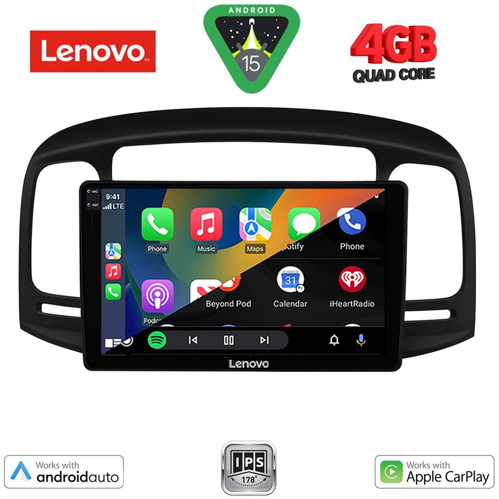 LENOVO LVE 8249BL_CPAA (9inc) MULTIMEDIA TABLET for HYUNDAI ACCENT mod. 2005-2012 (BLACK) LENOVO LVE 8249BL_CPAA (9inc) MULTIMEDIA TABLET for HYUNDAI ACCENT mod. 2005-2012 (BLACK)