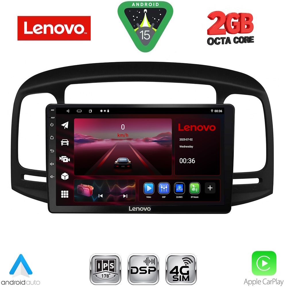 LENOVO LVF 5249BL_CPA (9inc) MULTIMEDIA TABLET for HYUNDAI ACCENT mod. 2005-2012 (BLACK) LENOVO LVF 5249BL_CPA (9inc) MULTIMEDIA TABLET for HYUNDAI ACCENT mod. 2005-2012 (BLACK)