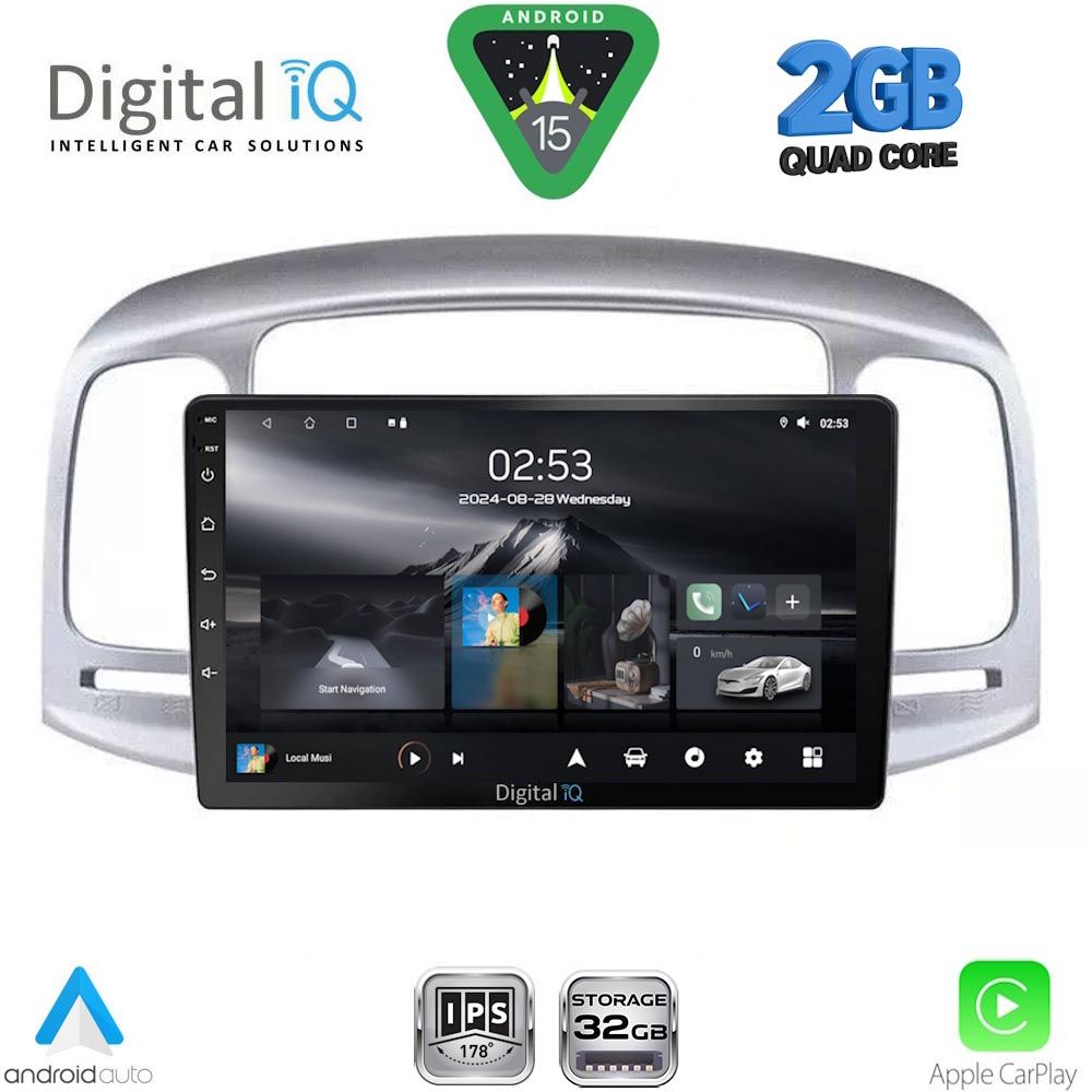 DIGITAL IQ RSD 1249SL_CPA (9inc) MULTIMEDIA TABLET for HYUNDAI ACCENT mod. 2005-2012 (SILVER) DIGITAL IQ RSD 1249SL_CPA (9inc) MULTIMEDIA TABLET for HYUNDAI ACCENT mod. 2005-2012 (SILVER)