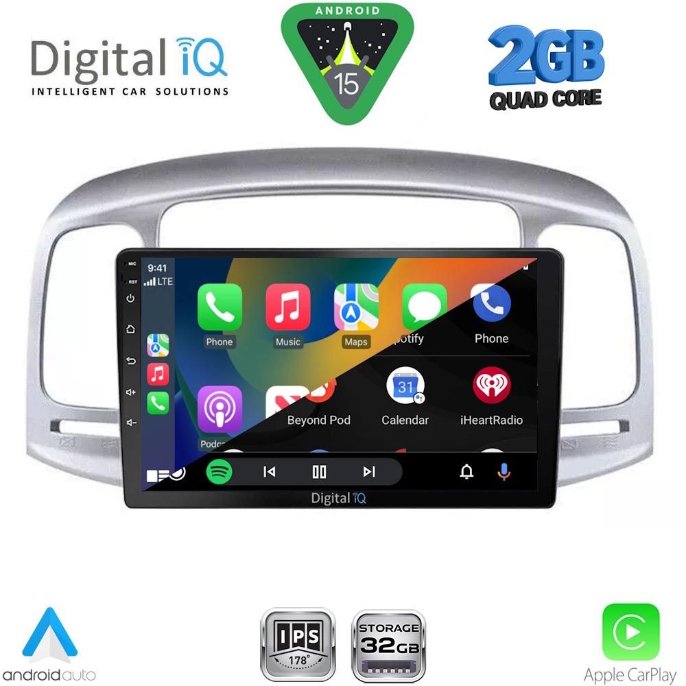 DIGITAL IQ RSD 1249SL_CPA (9inc) MULTIMEDIA TABLET for HYUNDAI ACCENT mod. 2005-2012 (SILVER) DIGITAL IQ RSD 1249SL_CPA (9inc) MULTIMEDIA TABLET for HYUNDAI ACCENT mod. 2005-2012 (SILVER)