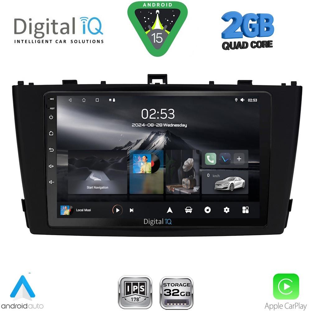DIGITAL IQ RSD 1705BL_CPA (9inc) MULTIMEDIA TABLET for TOYOTA AVENSIS (T27) mod. 2009-2015 (BLACK) DIGITAL IQ RSD 1705BL_CPA (9inc) MULTIMEDIA TABLET for TOYOTA AVENSIS (T27) mod. 2009-2015 (BLACK)