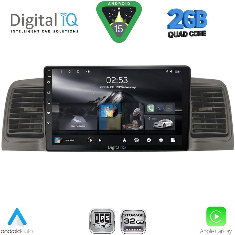 DIGITAL IQ RSD 1712GR_CPA (9inc) MULTIMEDIA TABLET for TOYOTA COROLLA mod. 2001-2006 (GREY) DIGITAL IQ RSD 1712GR_CPA (9inc) MULTIMEDIA TABLET for TOYOTA COROLLA mod. 2001-2006 (GREY)