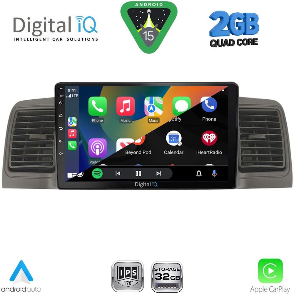 DIGITAL IQ RSD 1712GR_CPA (9inc) MULTIMEDIA TABLET for TOYOTA COROLLA mod. 2001-2006 (GREY) DIGITAL IQ RSD 1712GR_CPA (9inc) MULTIMEDIA TABLET for TOYOTA COROLLA mod. 2001-2006 (GREY)