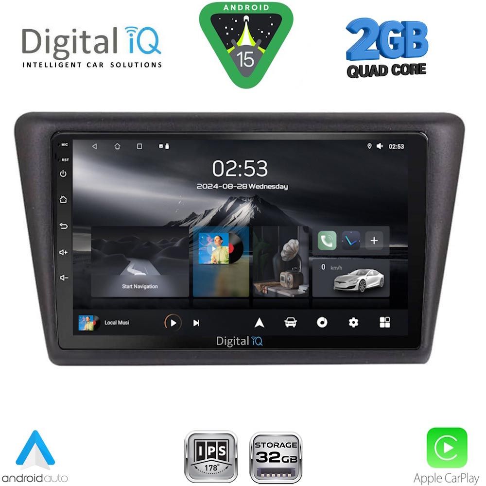 DIGITAL IQ RSD 1600_CPA (9inc) MULTIMEDIA TABLET for SKODA RAPID SPACEBACK mod. 2014-2019 DIGITAL IQ RSD 1600_CPA (9inc) MULTIMEDIA TABLET for SKODA RAPID SPACEBACK mod. 2014-2019