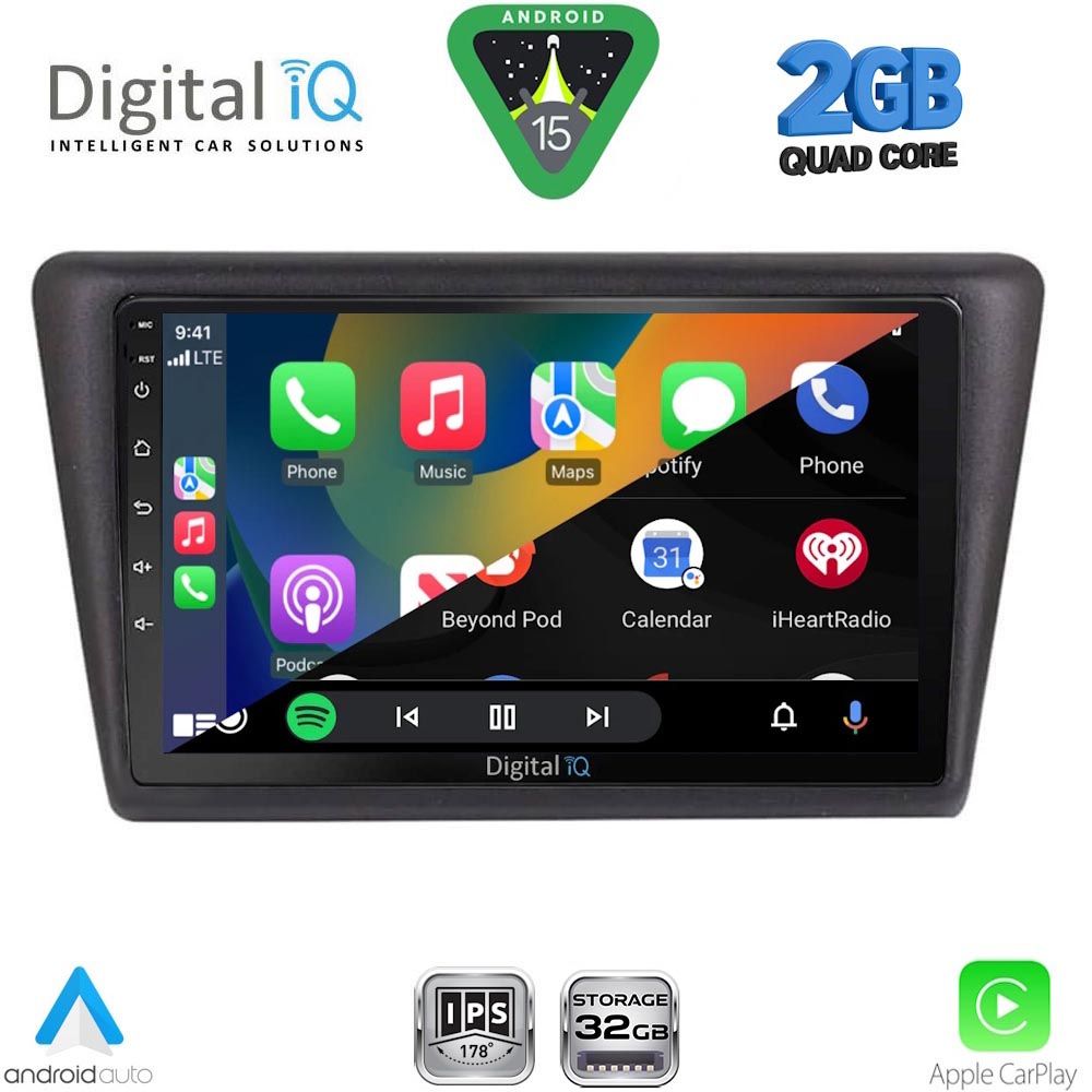 DIGITAL IQ RSD 1600_CPA (9inc) MULTIMEDIA TABLET for SKODA RAPID SPACEBACK mod. 2014-2019 DIGITAL IQ RSD 1600_CPA (9inc) MULTIMEDIA TABLET for SKODA RAPID SPACEBACK mod. 2014-2019