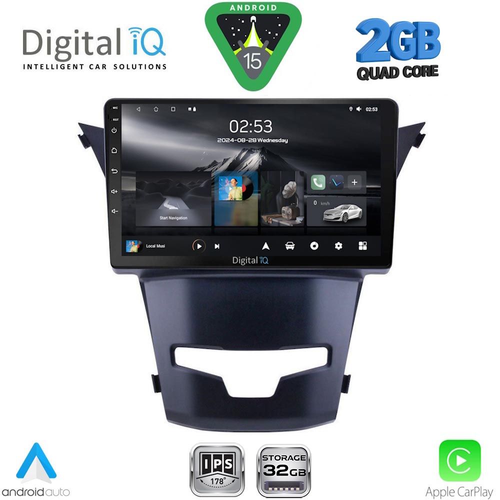 DIGITAL IQ RSD 1653_CPA (9inc) MULTIMEDIA TABLET for SSANGYONG KORANDO mod. 2014-2019 DIGITAL IQ RSD 1653_CPA (9inc) MULTIMEDIA TABLET for SSANGYONG KORANDO mod. 2014-2019