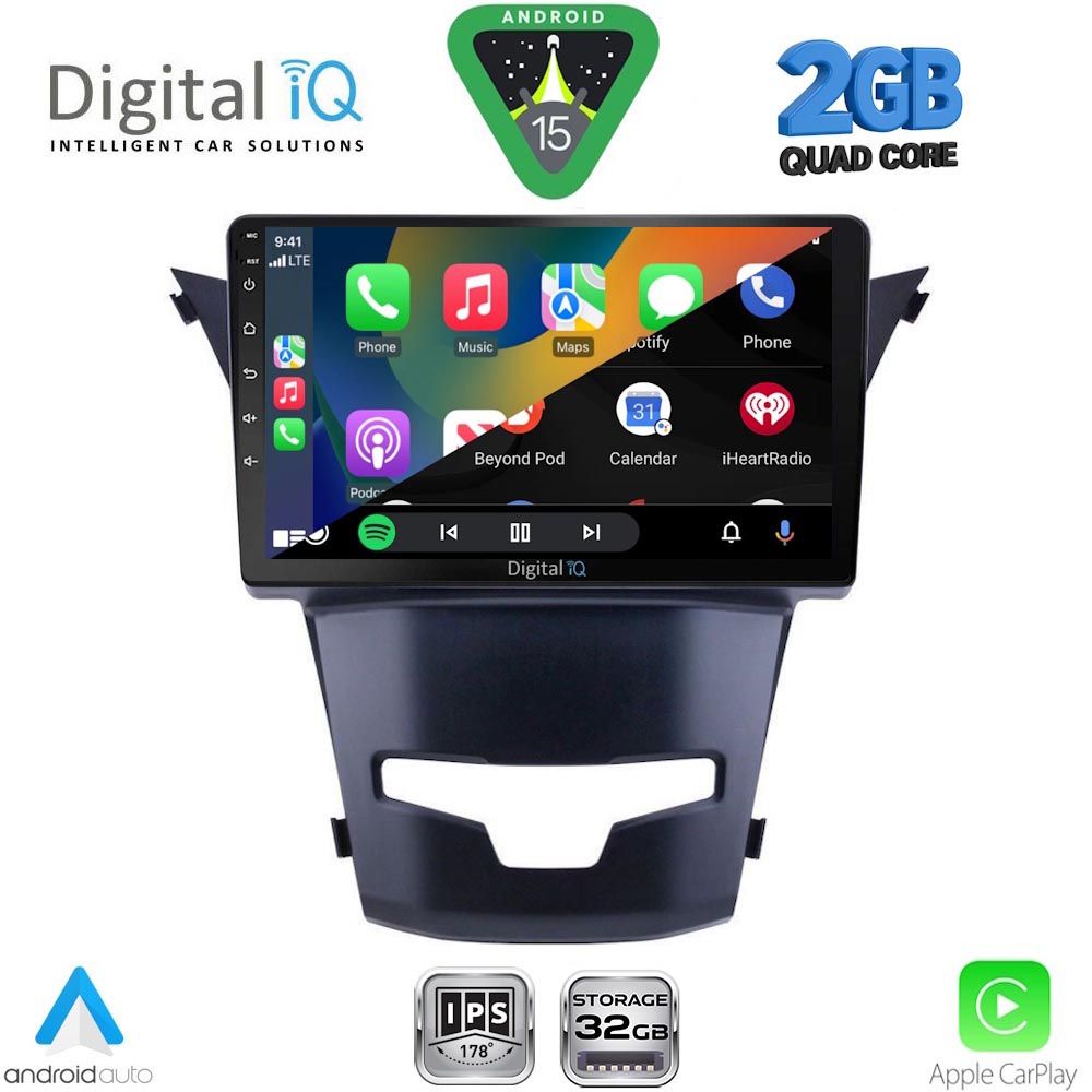 DIGITAL IQ RSD 1653_CPA (9inc) MULTIMEDIA TABLET for SSANGYONG KORANDO mod. 2014-2019 DIGITAL IQ RSD 1653_CPA (9inc) MULTIMEDIA TABLET for SSANGYONG KORANDO mod. 2014-2019