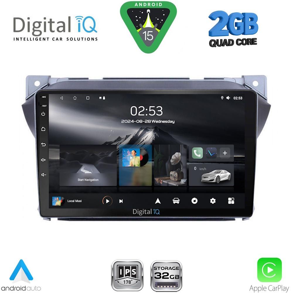 DIGITAL IQ RSD 1670_CPA (9inc) MULTIMEDIA TABLET for SUZUKI ALTO - NISSAN PIXO mod. 2009-2014 DIGITAL IQ RSD 1670_CPA (9inc) MULTIMEDIA TABLET for SUZUKI ALTO - NISSAN PIXO mod. 2009-2014