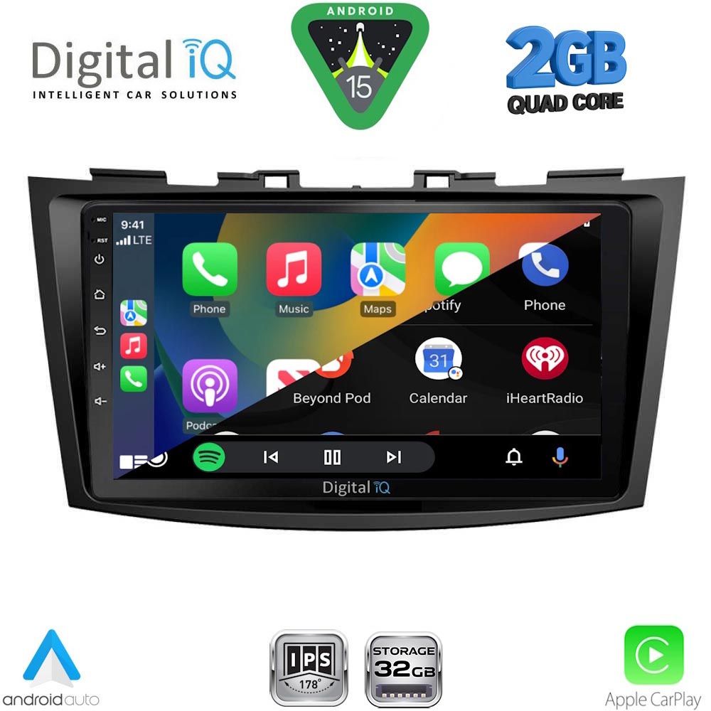 DIGITAL IQ RSD 1685_CPA (9inc) MULTIMEDIA TABLET for SUZUKI SWIFT mod. 2011-2016 DIGITAL IQ RSD 1685_CPA (9inc) MULTIMEDIA TABLET for SUZUKI SWIFT mod. 2011-2016