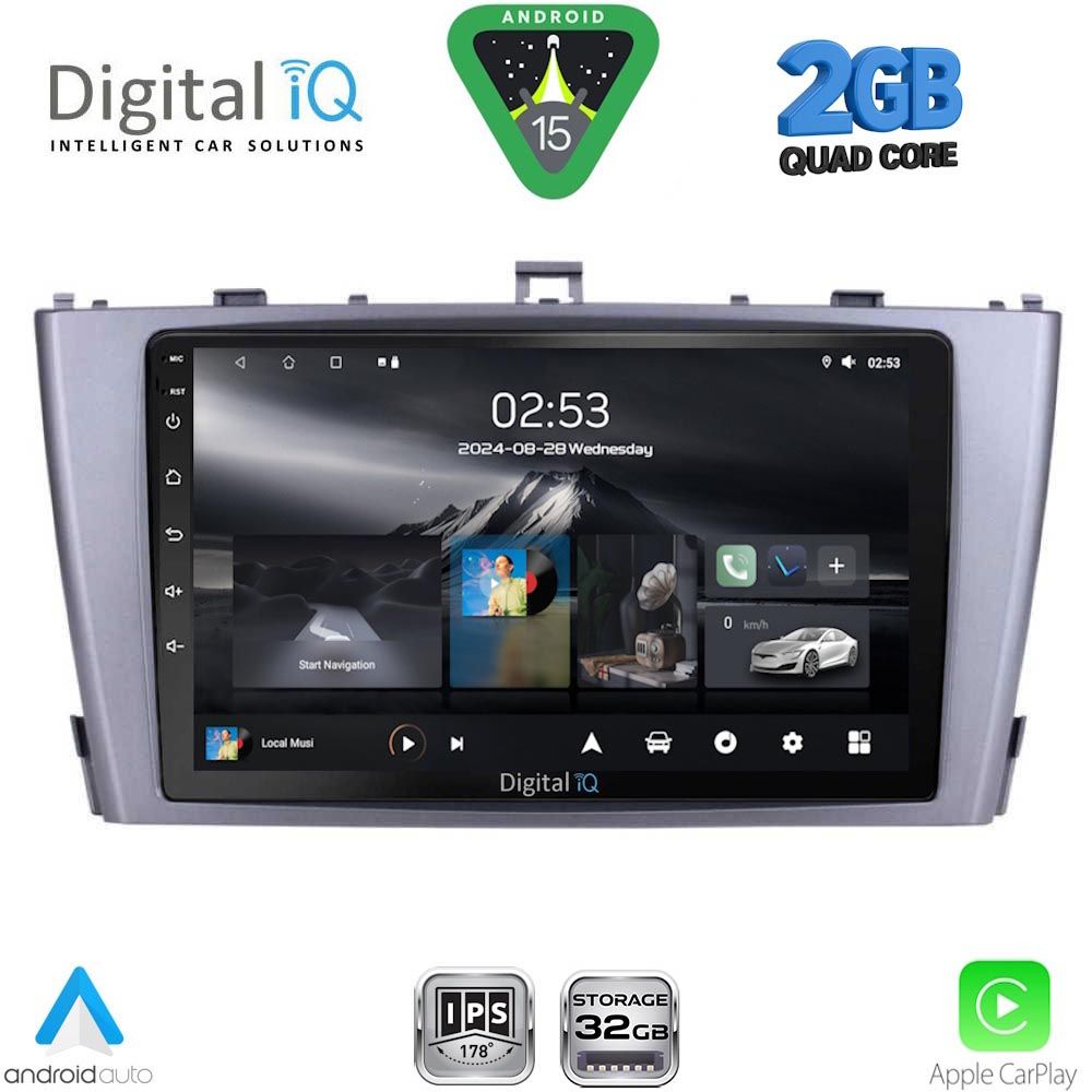 DIGITAL IQ RSD 1705SL_CPA (9inc) MULTIMEDIA TABLET for TOYOTA AVENSIS (T27) mod. 2009-2015 (SILVER) DIGITAL IQ RSD 1705SL_CPA (9inc) MULTIMEDIA TABLET for TOYOTA AVENSIS (T27) mod. 2009-2015 (SILVER)