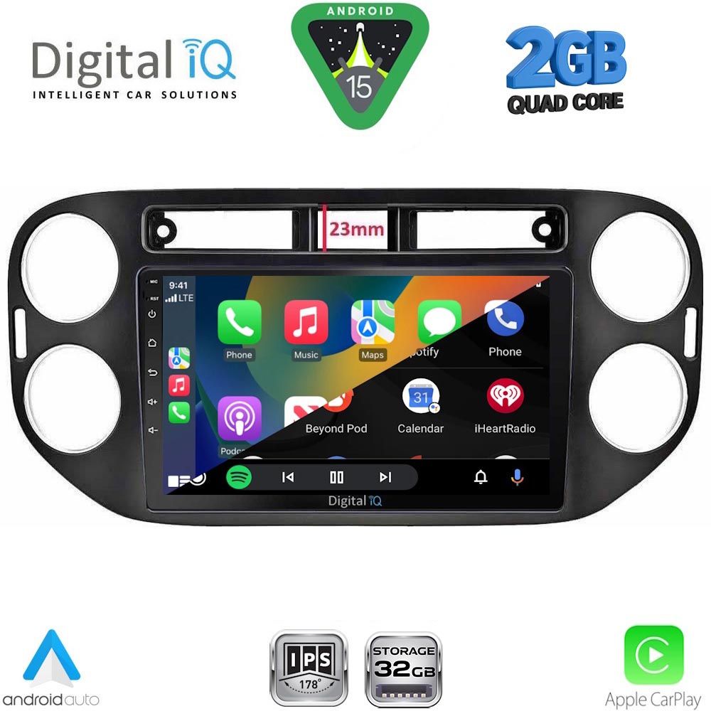 DIGITAL IQ RSD 1760BL_CPA (9inc) MULTIMEDIA TABLET for VW TIGUAN mod. 2011-2016 (BLACK) DIGITAL IQ RSD 1760BL_CPA (9inc) MULTIMEDIA TABLET for VW TIGUAN mod. 2011-2016 (BLACK)