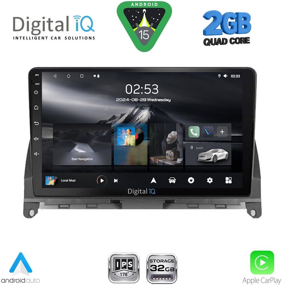 DIGITAL IQ RSD 1405_CPA (9inc) MULTIMEDIA TABLET for MERCEDES C (W204) mod. 2007-2011 DIGITAL IQ RSD 1405_CPA (9inc) MULTIMEDIA TABLET for MERCEDES C (W204) mod. 2007-2011