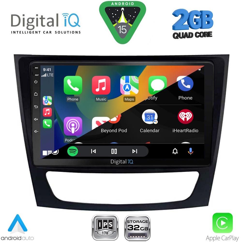 DIGITAL IQ RSD 1408_CPA (9inc) MULTIMEDIA TABLET for MERCEDES E (W211) – CLS (W219) mod. 2003-2009 DIGITAL IQ RSD 1408_CPA (9inc) MULTIMEDIA TABLET for MERCEDES E (W211) – CLS (W219) mod. 2003-2009