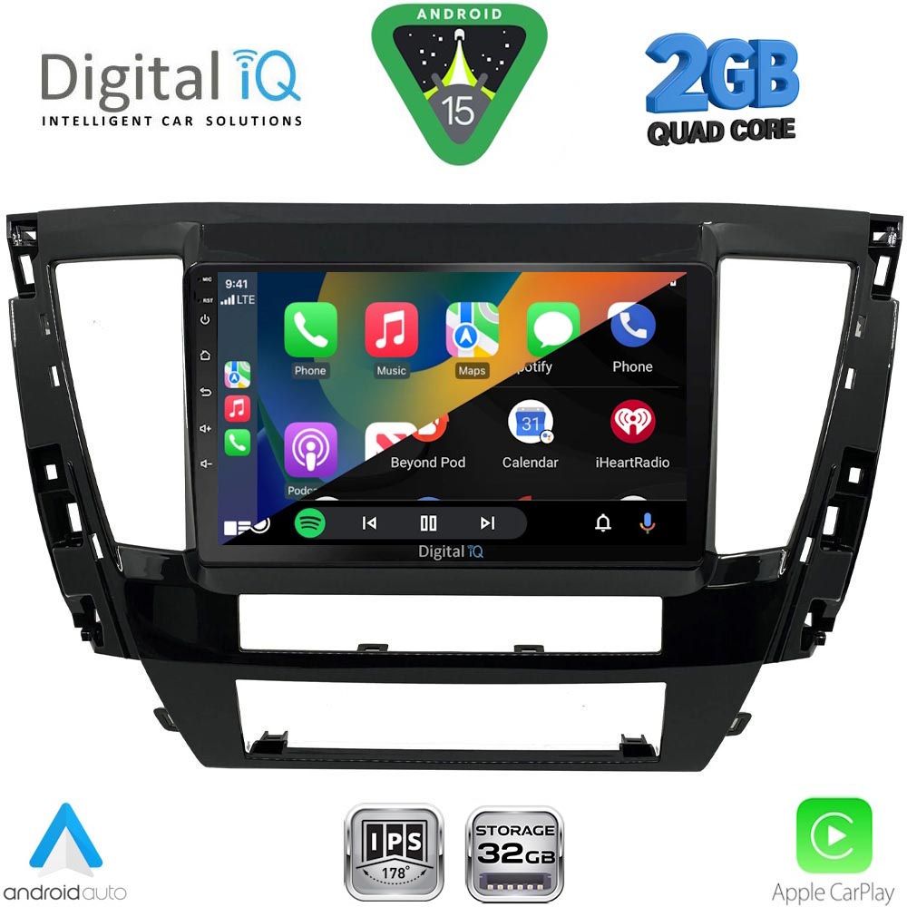 DIGITAL IQ RSD 1447S_CPA (9inc) MULTIMEDIA TABLET for MITSUBISHI PAJERO SPORT mod. 2020-2026 DIGITAL IQ RSD 1447S_CPA (9inc) MULTIMEDIA TABLET for MITSUBISHI PAJERO SPORT mod. 2020-2026
