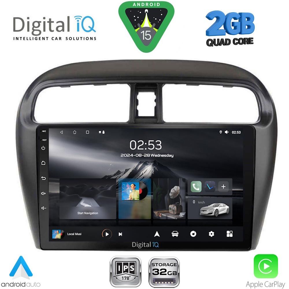 DIGITAL IQ RSD 1448_CPA (9inc) MULTIMEDIA TABLET for MITSUBISHI SPACESTAR mod. 2013-2020 DIGITAL IQ RSD 1448_CPA (9inc) MULTIMEDIA TABLET for MITSUBISHI SPACESTAR mod. 2013-2020