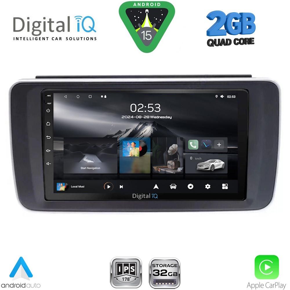 DIGITAL IQ RSD 1473_CPA (9inc) MULTIMEDIA TABLET for NISSAN LEAF mod. 2018-2026 DIGITAL IQ RSD 1473_CPA (9inc) MULTIMEDIA TABLET for NISSAN LEAF mod. 2018-2026
