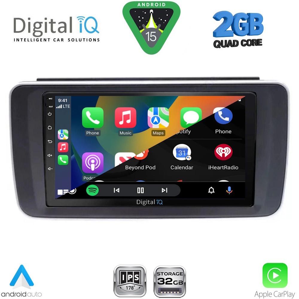 DIGITAL IQ RSD 1473_CPA (9inc) MULTIMEDIA TABLET for NISSAN LEAF mod. 2018-2026 DIGITAL IQ RSD 1473_CPA (9inc) MULTIMEDIA TABLET for NISSAN LEAF mod. 2018-2026
