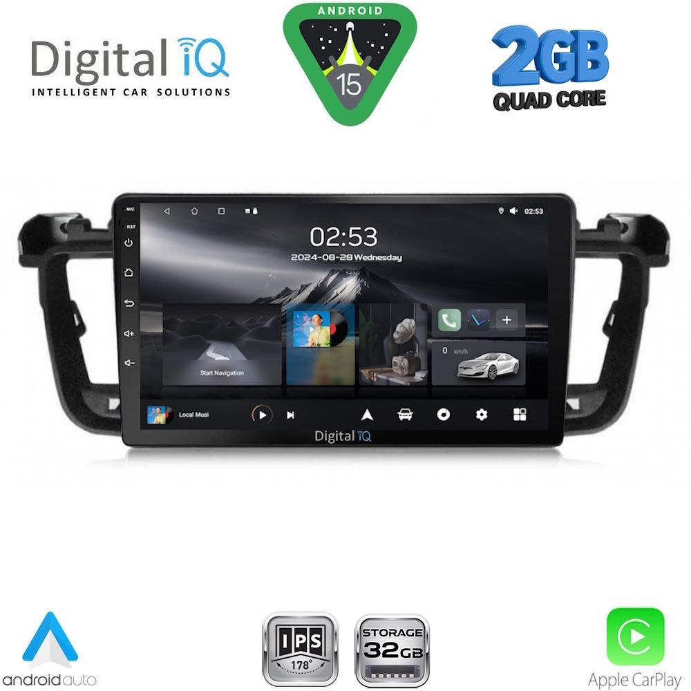 DIGITAL IQ RSD 1518_CPA (9inc) MULTIMEDIA TABLET for PEUGEOT 508 mod. 2010-2016 DIGITAL IQ RSD 1518_CPA (9inc) MULTIMEDIA TABLET for PEUGEOT 508 mod. 2010-2016