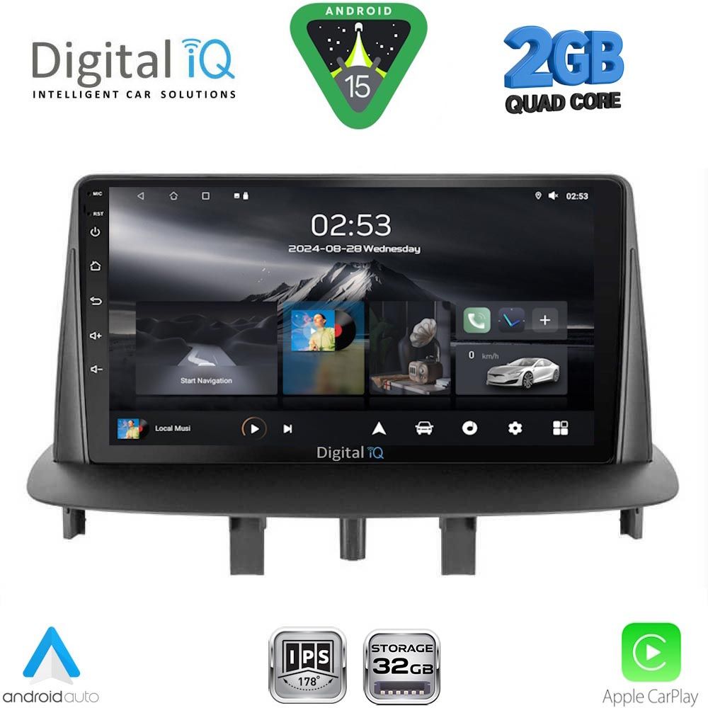 DIGITAL IQ RSD 1556_CPA (9inc) MULTIMEDIA TABLET for RENAULT MEGANE 3 mod. 2009-2016 DIGITAL IQ RSD 1556_CPA (9inc) MULTIMEDIA TABLET for RENAULT MEGANE 3 mod. 2009-2016