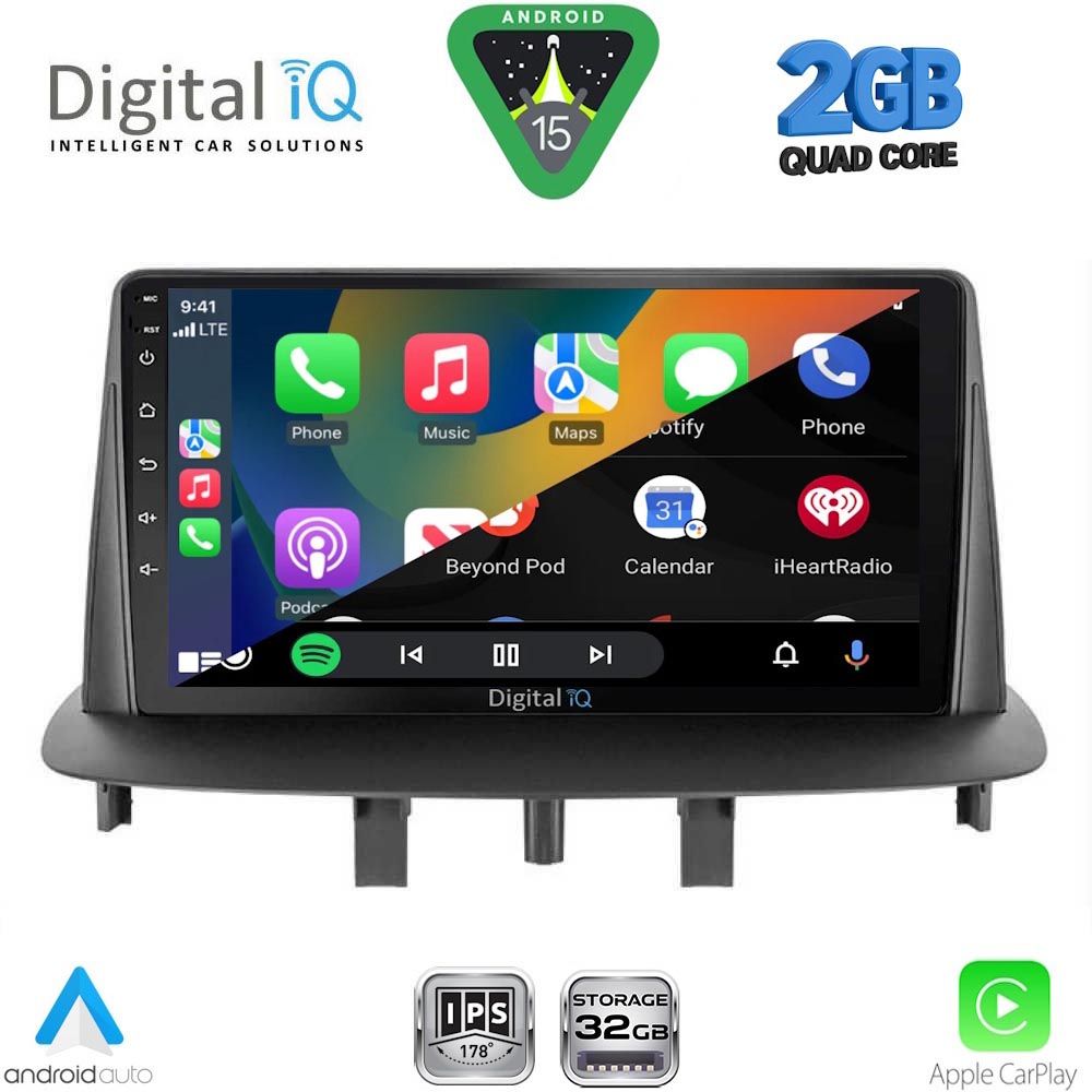 DIGITAL IQ RSD 1556_CPA (9inc) MULTIMEDIA TABLET for RENAULT MEGANE 3 mod. 2009-2016 DIGITAL IQ RSD 1556_CPA (9inc) MULTIMEDIA TABLET for RENAULT MEGANE 3 mod. 2009-2016