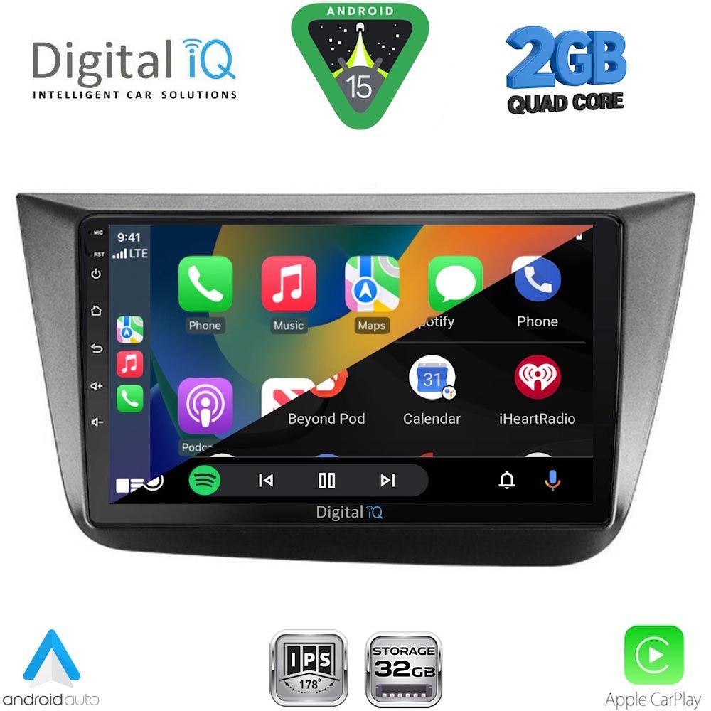 DIGITAL IQ RSD 1570_CPA (9inc) MULTIMEDIA TABLET for SEAT ALTEA mod. 2004-2015 DIGITAL IQ RSD 1570_CPA (9inc) MULTIMEDIA TABLET for SEAT ALTEA mod. 2004-2015