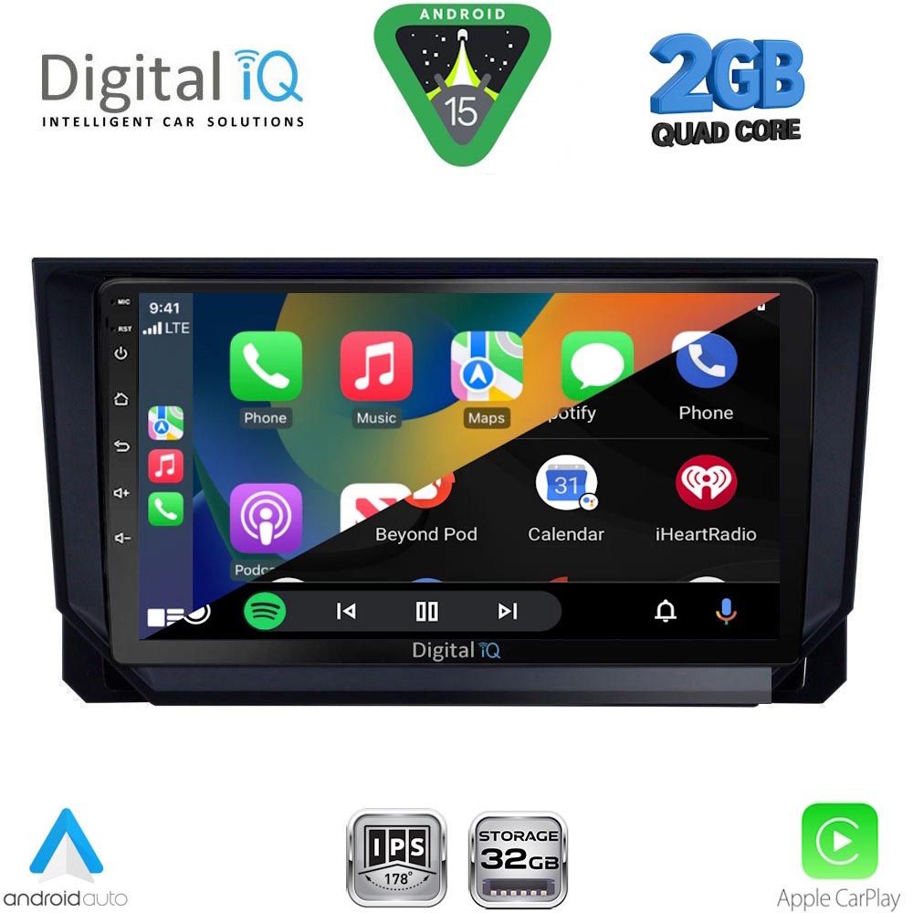 DIGITAL IQ RSD 1573_CPA (9inc) MULTIMEDIA TABLET for SEAT ARONA - IBIZA mod. 2018-2026 DIGITAL IQ RSD 1573_CPA (9inc) MULTIMEDIA TABLET for SEAT ARONA - IBIZA mod. 2018-2026