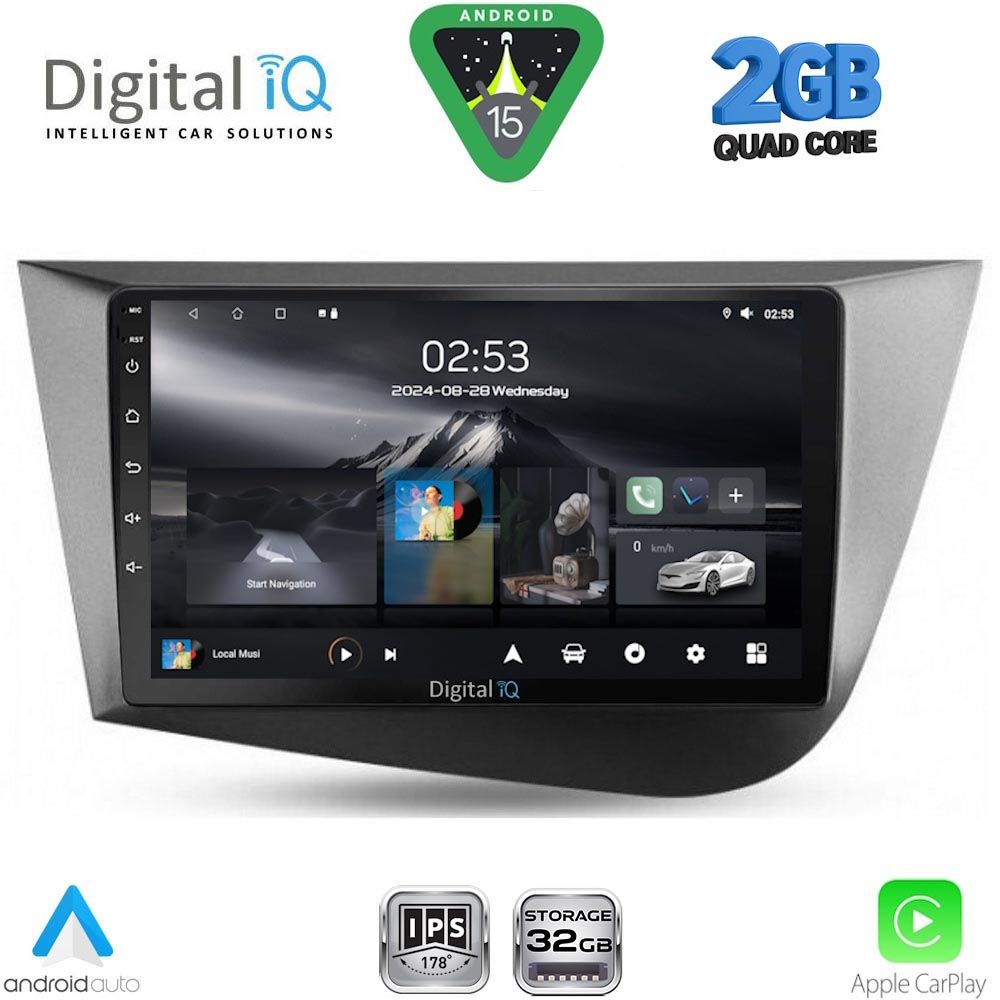 DIGITAL IQ RSD 1574_CPA (9inc) MULTIMEDIA TABLET for SEAT LEON mod. 2005-2012 DIGITAL IQ RSD 1574_CPA (9inc) MULTIMEDIA TABLET for SEAT LEON mod. 2005-2012