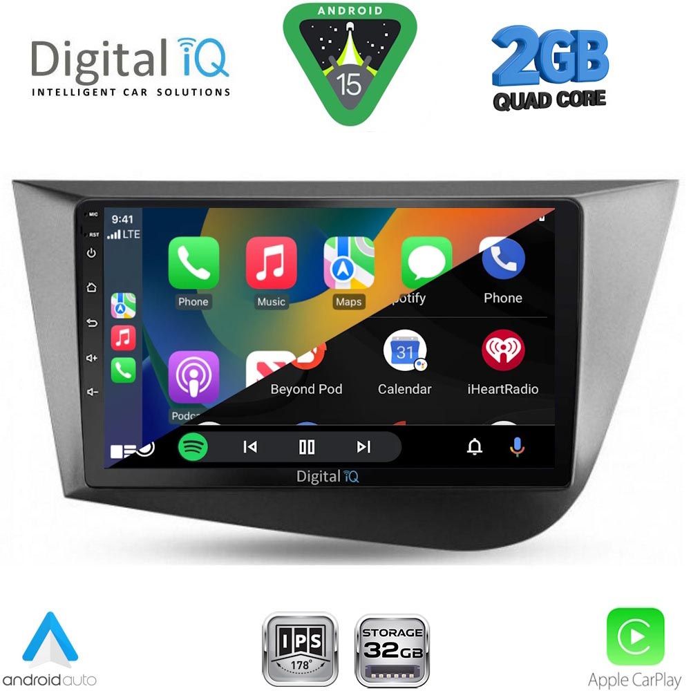 DIGITAL IQ RSD 1574_CPA (9inc) MULTIMEDIA TABLET for SEAT LEON mod. 2005-2012 DIGITAL IQ RSD 1574_CPA (9inc) MULTIMEDIA TABLET for SEAT LEON mod. 2005-2012