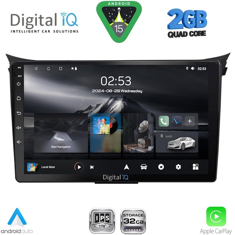 DIGITAL IQ RSD 1232_CPA (9inc) MULTIMEDIA TABLET for HYUNDAI i30 mod. 2012-2017 DIGITAL IQ RSD 1232_CPA (9inc) MULTIMEDIA TABLET for HYUNDAI i30 mod. 2012-2017