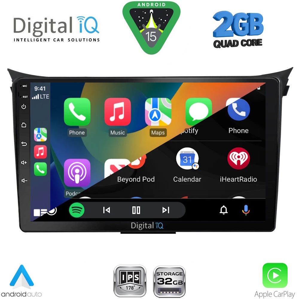 DIGITAL IQ RSD 1232_CPA (9inc) MULTIMEDIA TABLET for HYUNDAI i30 mod. 2012-2017 DIGITAL IQ RSD 1232_CPA (9inc) MULTIMEDIA TABLET for HYUNDAI i30 mod. 2012-2017