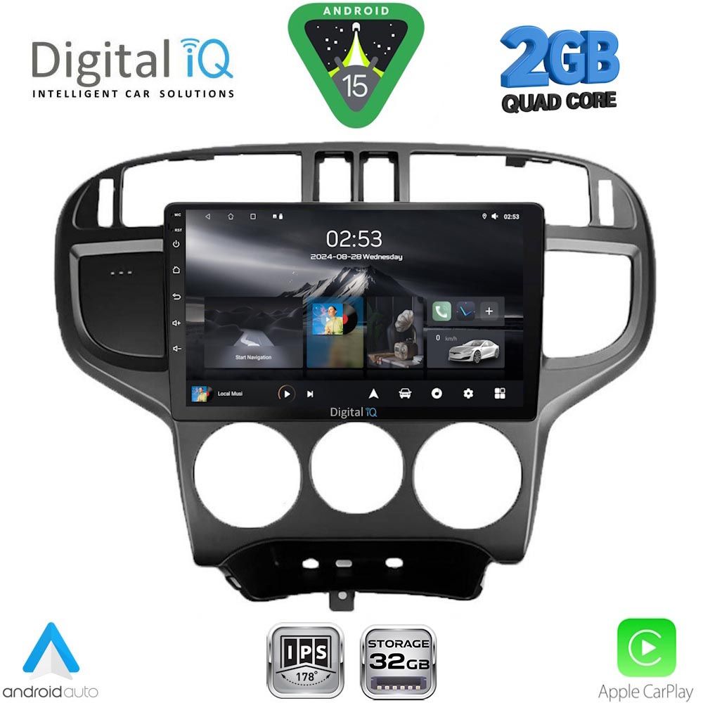 DIGITAL IQ RSD 1240_CPA (9inc) MULTIMEDIA TABLET for HYUNDAI MATRIX mod. 2001-2010 DIGITAL IQ RSD 1240_CPA (9inc) MULTIMEDIA TABLET for HYUNDAI MATRIX mod. 2001-2010