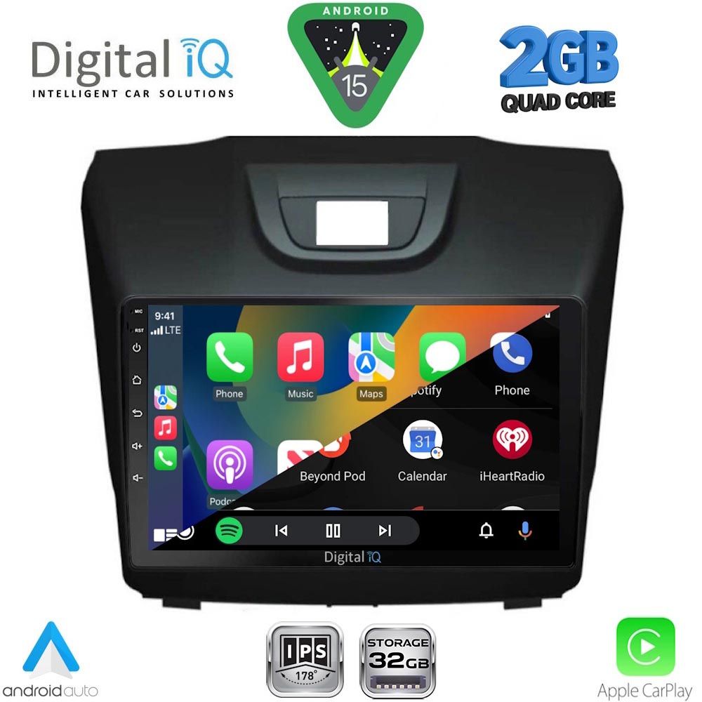 DIGITAL IQ RSD 1255_CPA (9inc) MULTIMEDIA TABLET for ISUZU DMAX mod. 2012-2020 DIGITAL IQ RSD 1255_CPA (9inc) MULTIMEDIA TABLET for ISUZU DMAX mod. 2012-2020