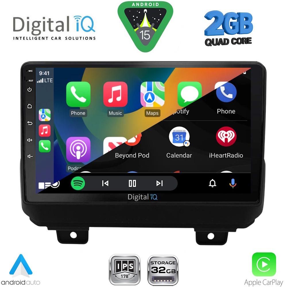 DIGITAL IQ RSD 1298_CPA (9inc) MULTIMEDIA TABLET for JEEP WRANGLER mod. 2018-2026 DIGITAL IQ RSD 1298_CPA (9inc) MULTIMEDIA TABLET for JEEP WRANGLER mod. 2018-2026