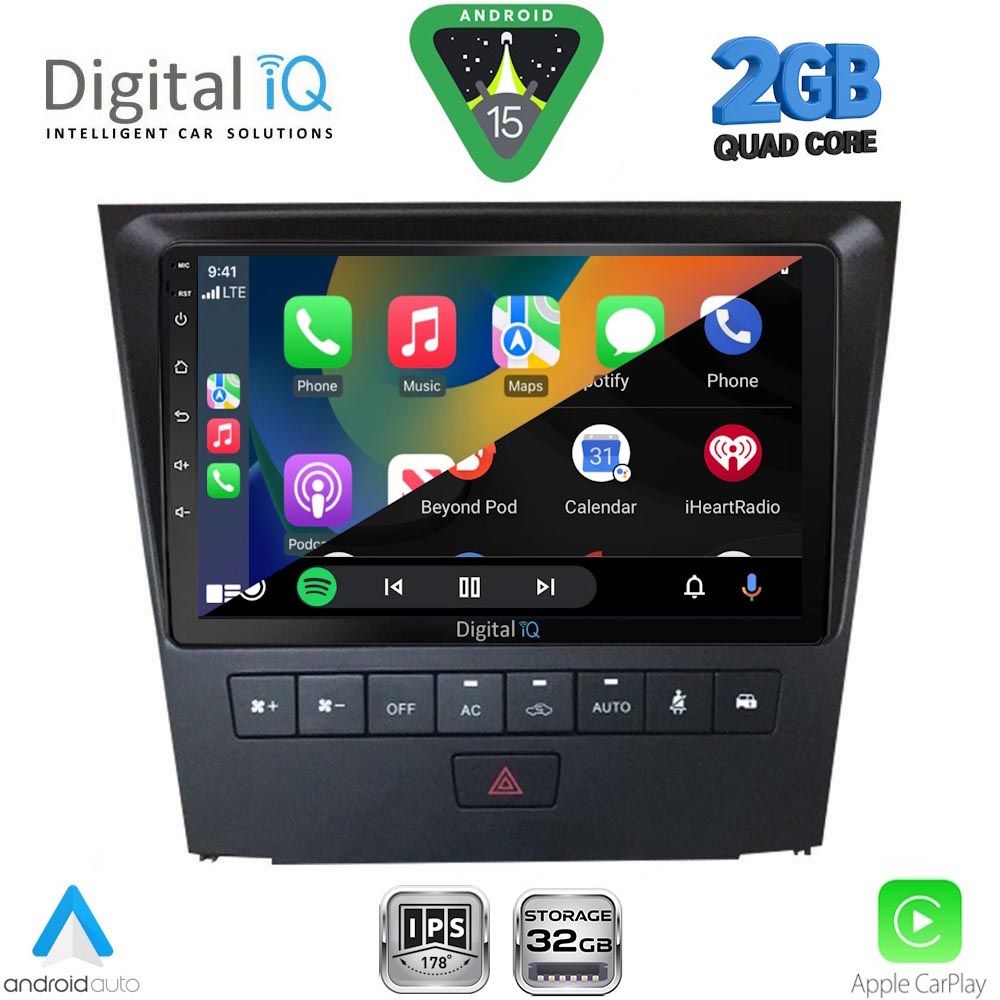 DIGITAL IQ RSD 1341_CPA (9inc) MULTIMEDIA TABLET for LEXUS GS mod. 2004-2011 DIGITAL IQ RSD 1341_CPA (9inc) MULTIMEDIA TABLET for LEXUS GS mod. 2004-2011
