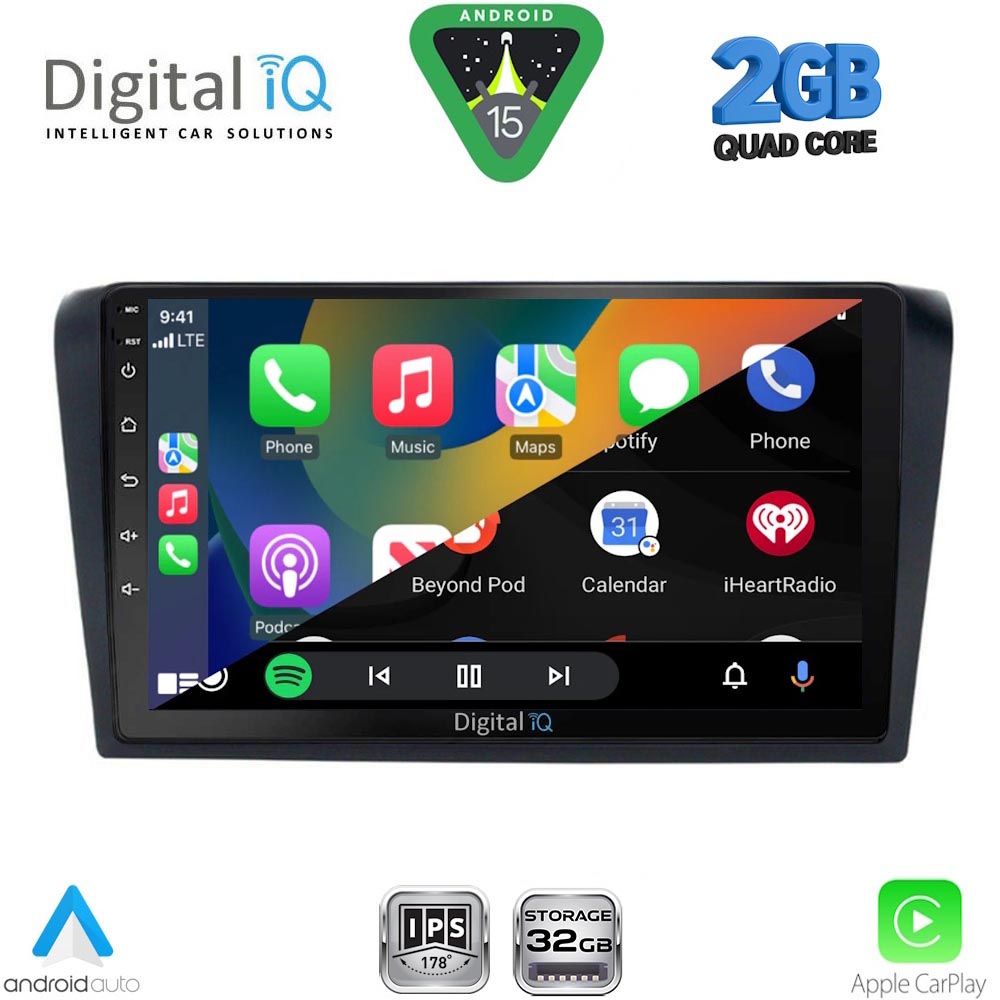 DIGITAL IQ RSD 1365_CPA (9inc) MULTIMEDIA TABLET for MAZDA 3 mod. 2003-2008 DIGITAL IQ RSD 1365_CPA (9inc) MULTIMEDIA TABLET for MAZDA 3 mod. 2003-2008