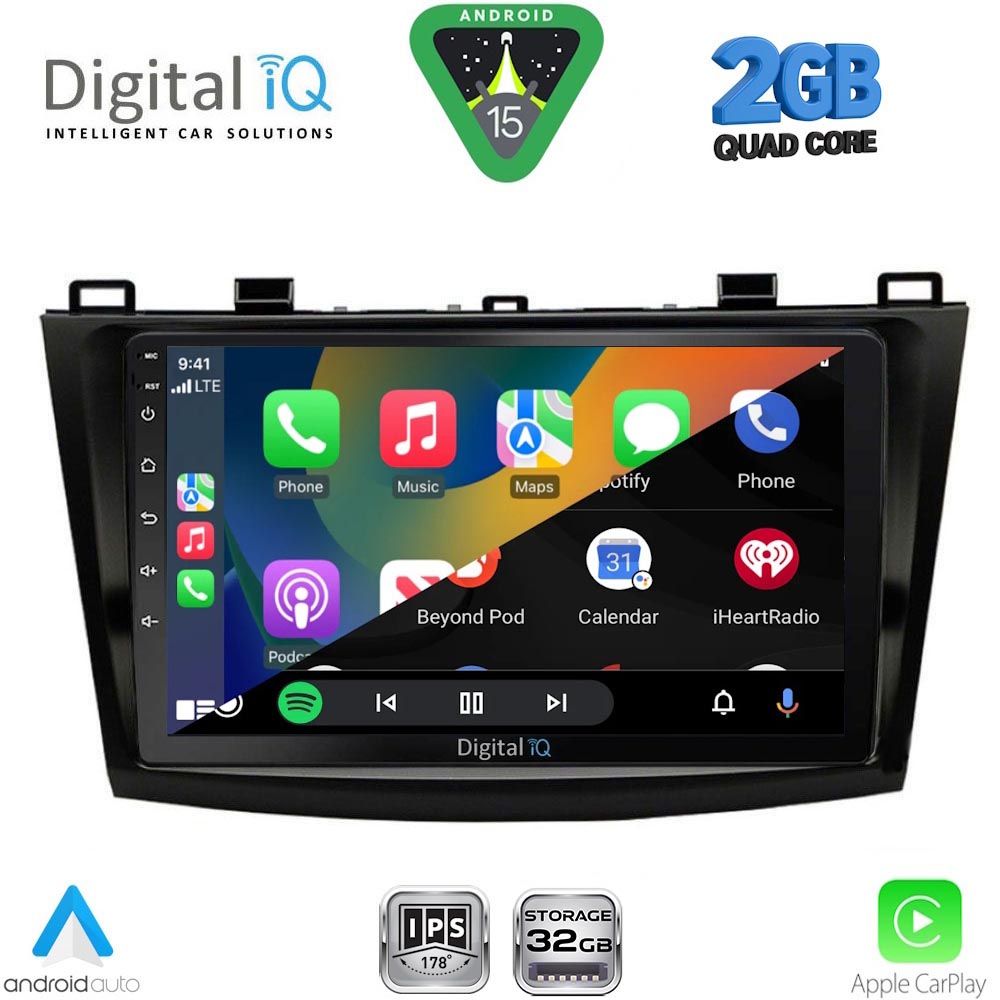 DIGITAL IQ RSD 1366_CPA (9inc) MULTIMEDIA TABLET for MAZDA 3 mod. 2009-2014 DIGITAL IQ RSD 1366_CPA (9inc) MULTIMEDIA TABLET for MAZDA 3 mod. 2009-2014