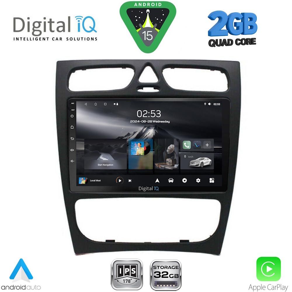 DIGITAL IQ RSD 1402_CPA (9inc) MUTIMEDIA TABLET for MERCEDES C (W203) mod. 1999-2004 DIGITAL IQ RSD 1402_CPA (9inc) MUTIMEDIA TABLET for MERCEDES C (W203) mod. 1999-2004