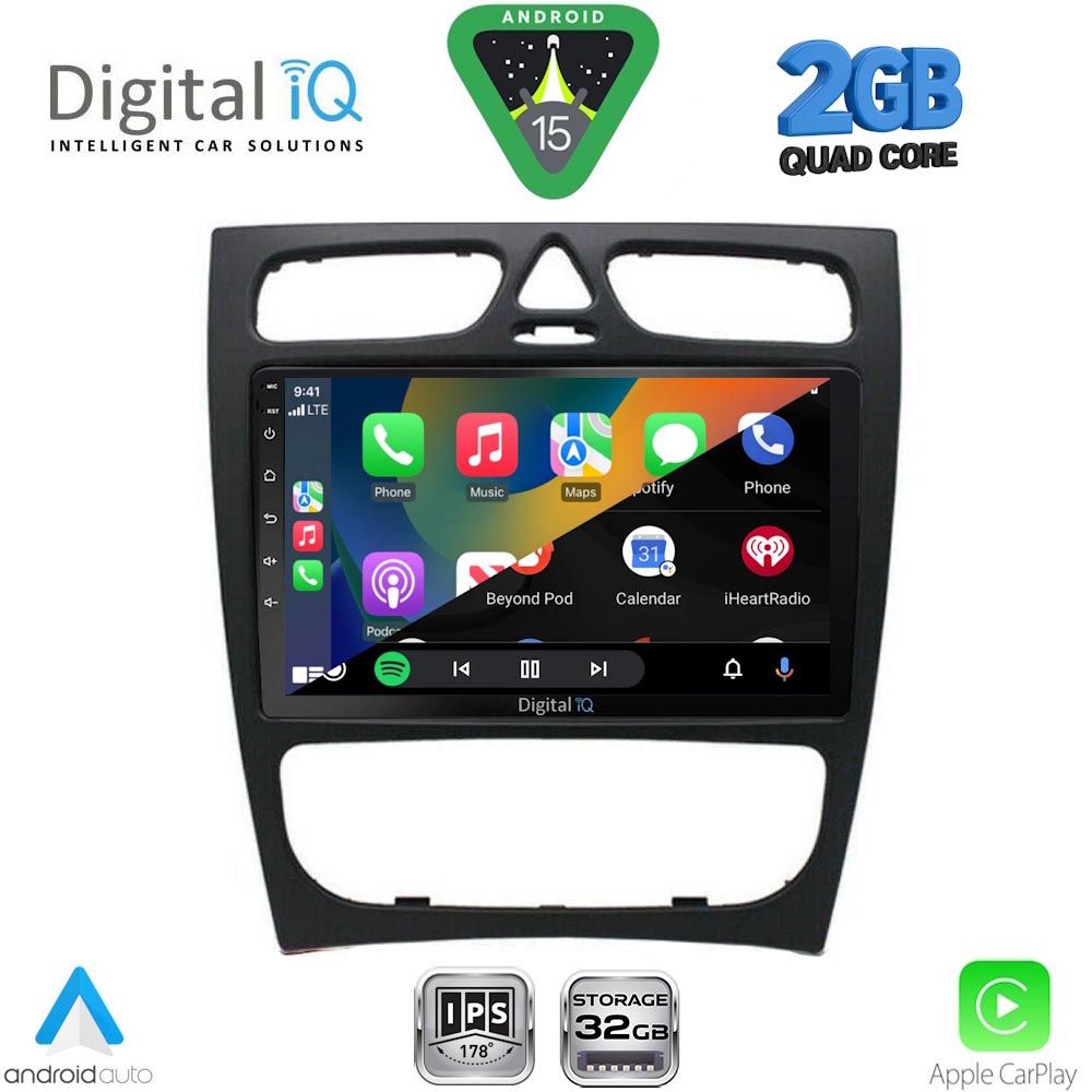 DIGITAL IQ RSD 1402_CPA (9inc) MUTIMEDIA TABLET for MERCEDES C (W203) mod. 1999-2004 DIGITAL IQ RSD 1402_CPA (9inc) MUTIMEDIA TABLET for MERCEDES C (W203) mod. 1999-2004