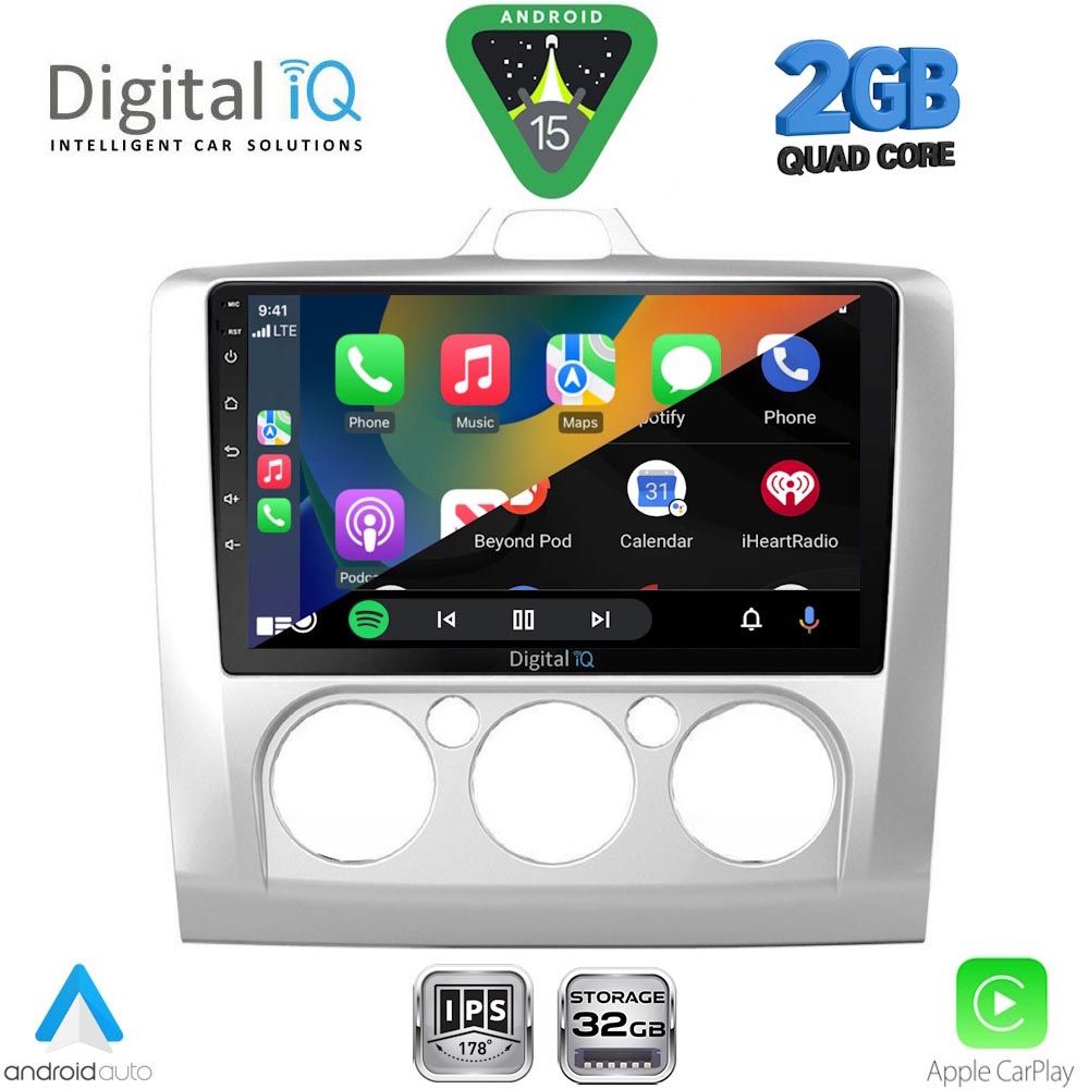 DIGITAL IQ RSD 1156SL_CPA A/C (9inc) MULTIMEDIA TABLET for FORD FOCUS mod. 2005-2012 (SILVER) DIGITAL IQ RSD 1156SL_CPA A/C (9inc) MULTIMEDIA TABLET for FORD FOCUS mod. 2005-2012 (SILVER)