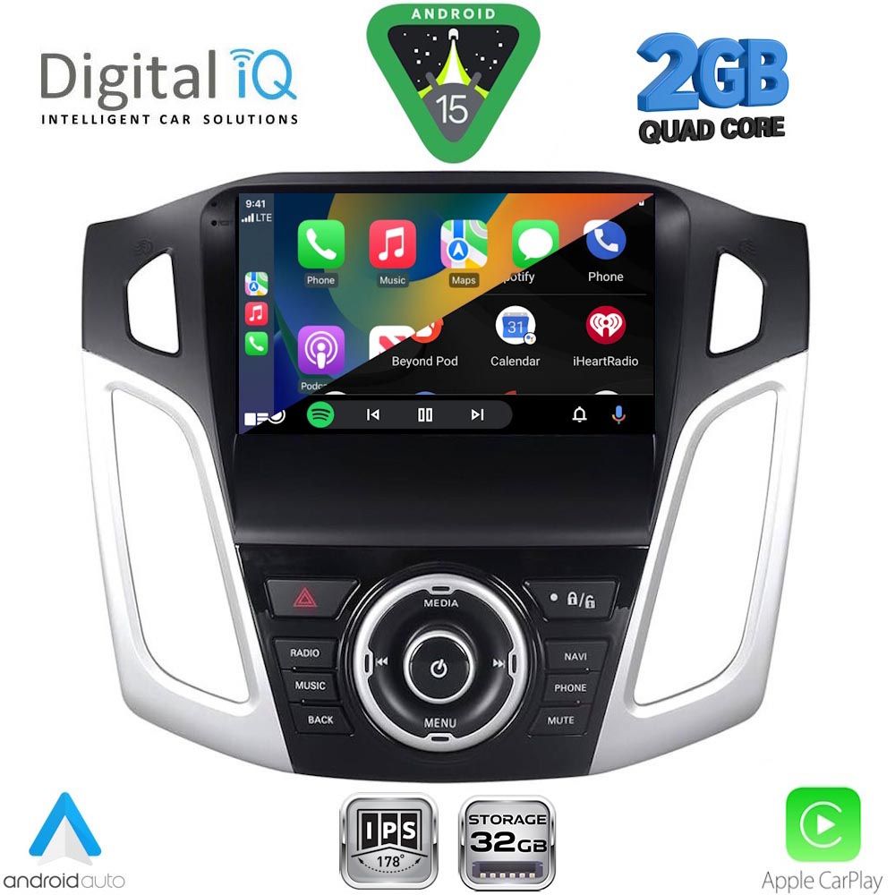 DIGITAL IQ RSD 1157_CPA (9inc) MULTIMEDIA TABLET for FORD FOCUS mod. 2011-2018 DIGITAL IQ RSD 1157_CPA (9inc) MULTIMEDIA TABLET for FORD FOCUS mod. 2011-2018