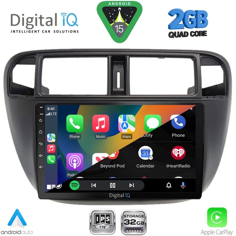 DIGITAL IQ RSD 1186_CPA A/C (9inc) MULTIMEDIA TABLET for HONDA CIVIC mod. 1995-2001 DIGITAL IQ RSD 1186_CPA A/C (9inc) MULTIMEDIA TABLET for HONDA CIVIC mod. 1995-2001