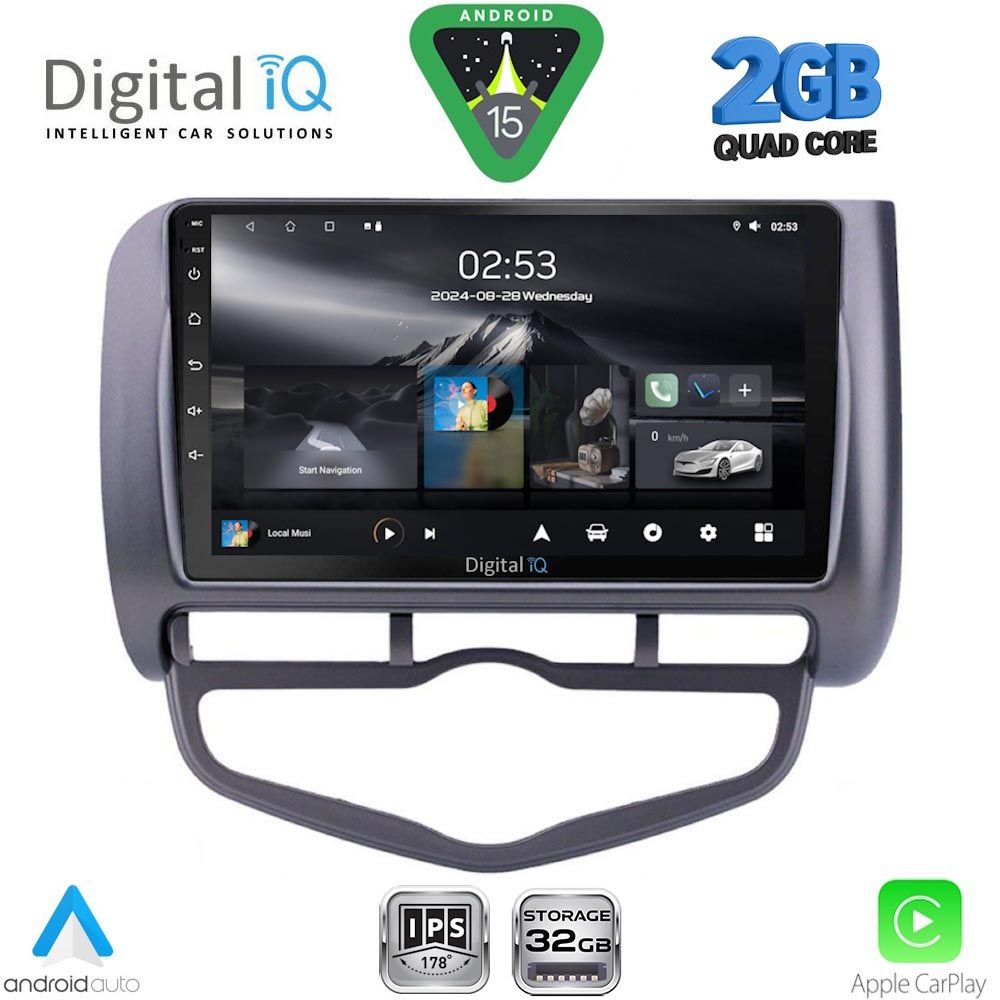 DIGITAL IQ RSD 1210_CPA CLIMA (9inc) MULTIMEDIA TABLET for HONDA JAZZ mod. 2002-2008 DIGITAL IQ RSD 1210_CPA CLIMA (9inc) MULTIMEDIA TABLET for HONDA JAZZ mod. 2002-2008