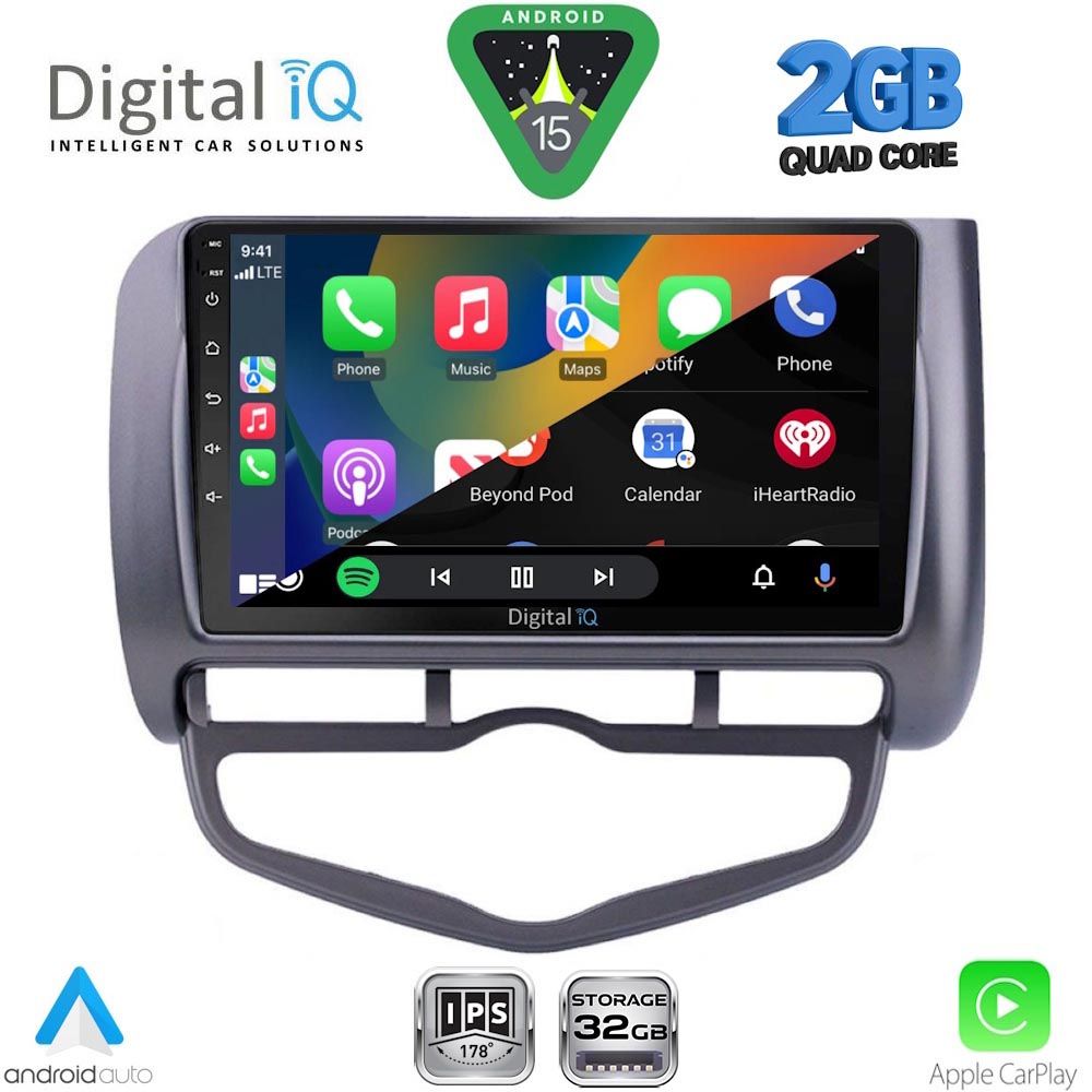 DIGITAL IQ RSD 1210_CPA CLIMA (9inc) MULTIMEDIA TABLET for HONDA JAZZ mod. 2002-2008 DIGITAL IQ RSD 1210_CPA CLIMA (9inc) MULTIMEDIA TABLET for HONDA JAZZ mod. 2002-2008