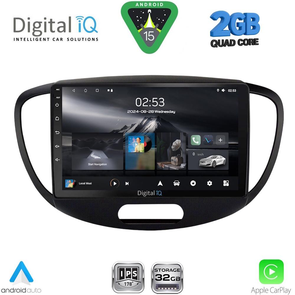 DIGITAL IQ RSD 1223_CPA (9inc) MULTIMEDIA TABLET for HYUNDAI i10 mod. 2008-2013 DIGITAL IQ RSD 1223_CPA (9inc) MULTIMEDIA TABLET for HYUNDAI i10 mod. 2008-2013